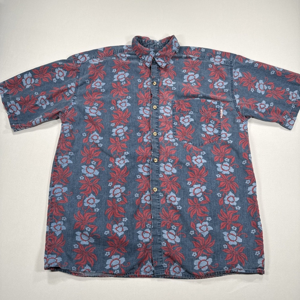 Urbaniak Classic Surf Shirts Hawaiian Design Mens Short Sleeve  Shirt Size Small